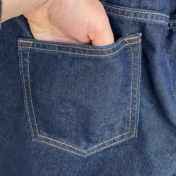 NWT OLD NAVY Boys Size 18 Plus, Dark Wash Straight Leg Jeans Built-In Flex Waist - Picture 5 of 14